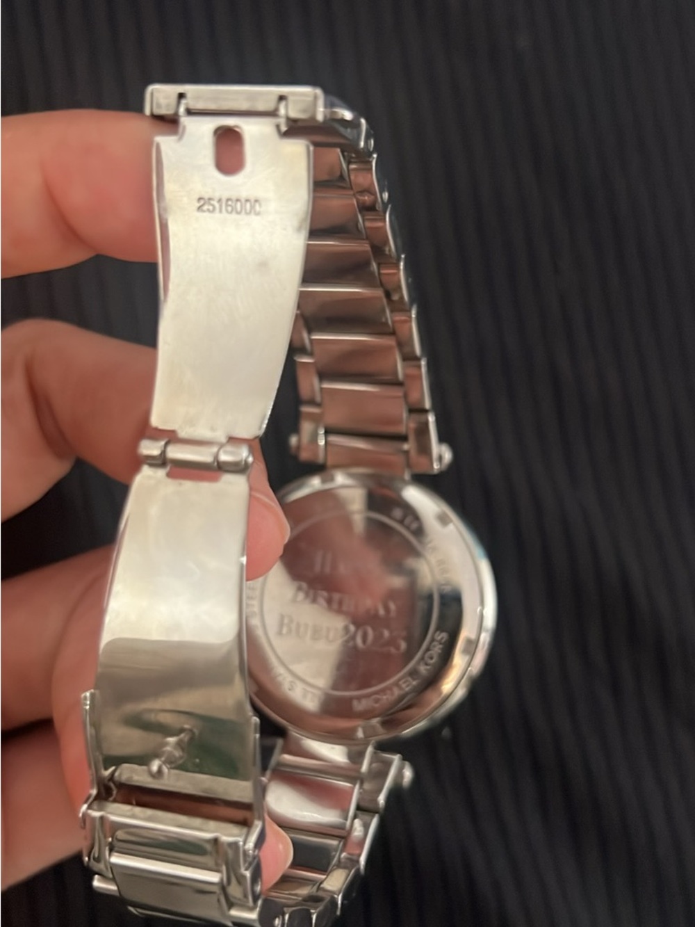 MICHAEL Michael Kors Silver-Tone Linked Women's Watch Bracelet